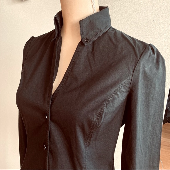 United Colors Of Benetton Tops - United Colors of Benetton Black Classic Button Down Shirt. Size medium